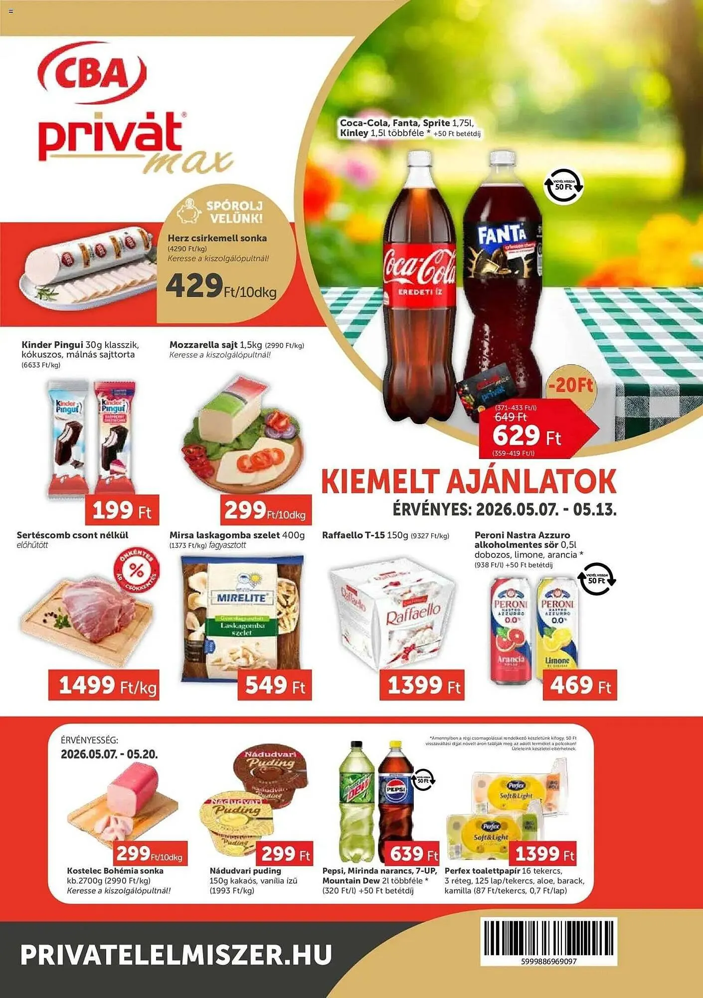 Katalógus PRIVÁT akciós újság május 7.-tól május 13.-ig 2026. - Oldal 1