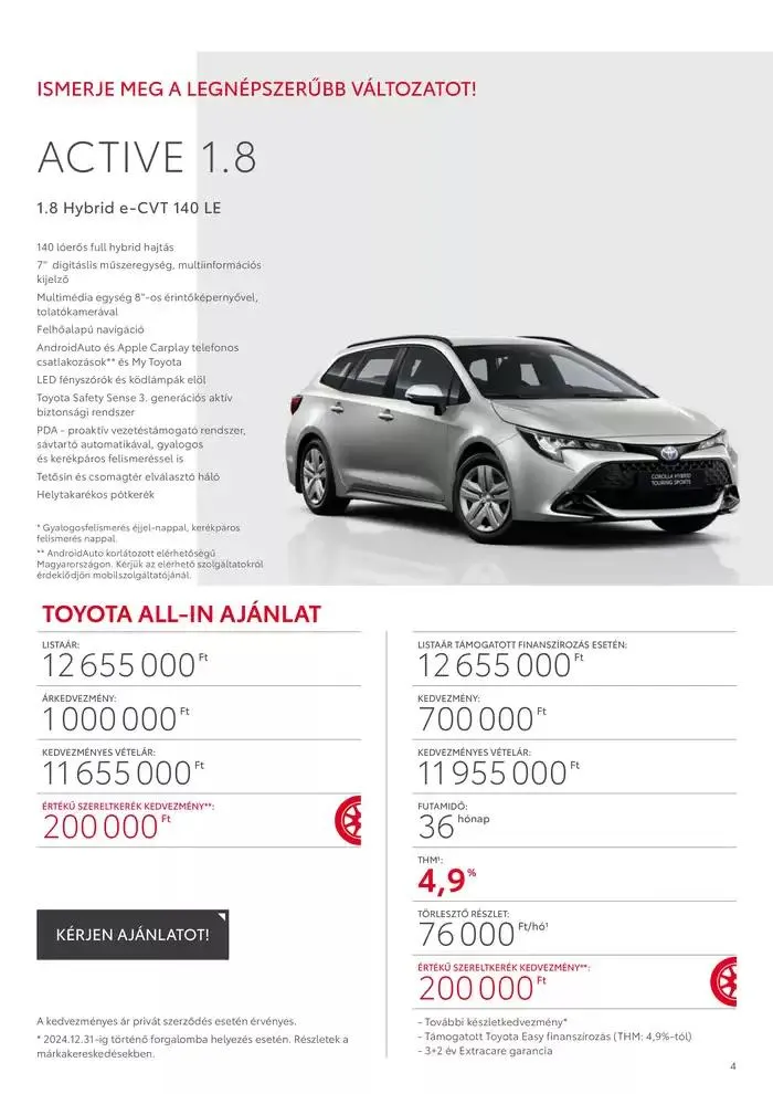 Katalógus Toyota Corolla TS MC23 november 16.-tól november 16.-ig 2025. - Oldal 4