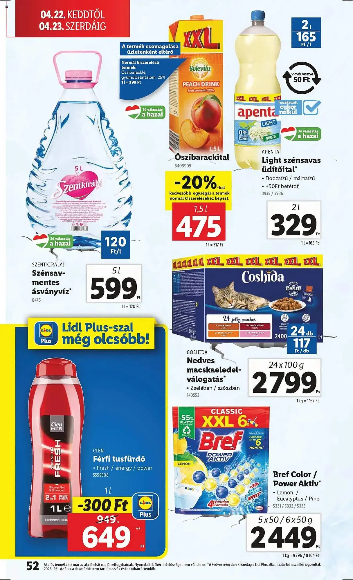Katalógus Lidl akciós újság április 16.-tól április 22.-ig 2025. - Oldal 52