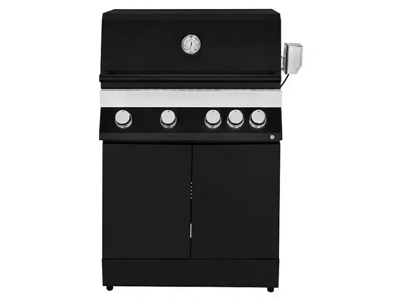 KINGSTONE QUAD - gázgrill (fekete, 4 égős+1 infra)