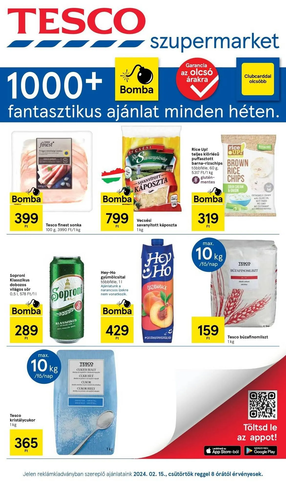Katalógus Tesco Szupermarket akciós újság február 15.-tól február 21.-ig 2024. - Oldal 1