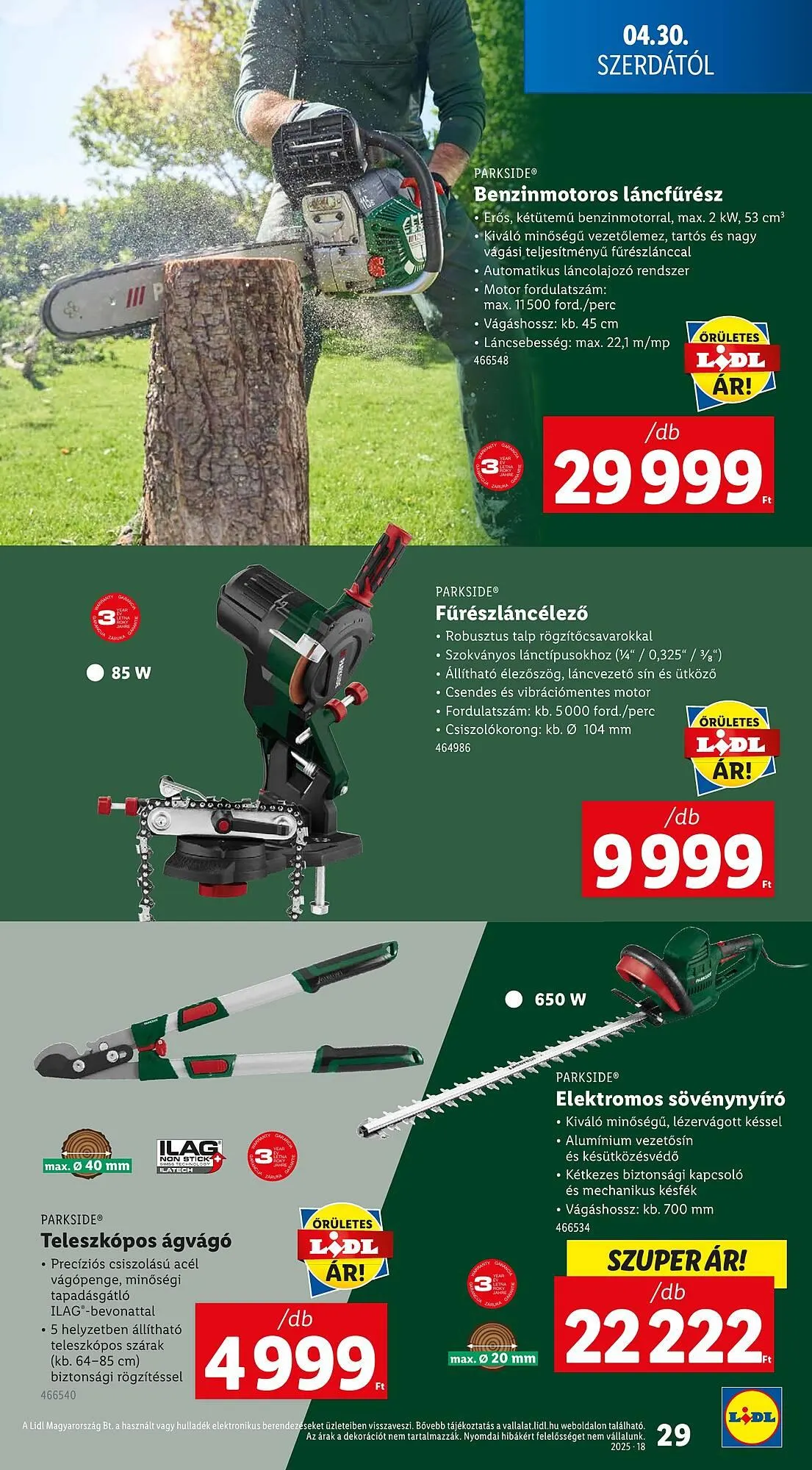 Katalógus Lidl akciós újság április 30.-tól május 4.-ig 2025. - Oldal 29
