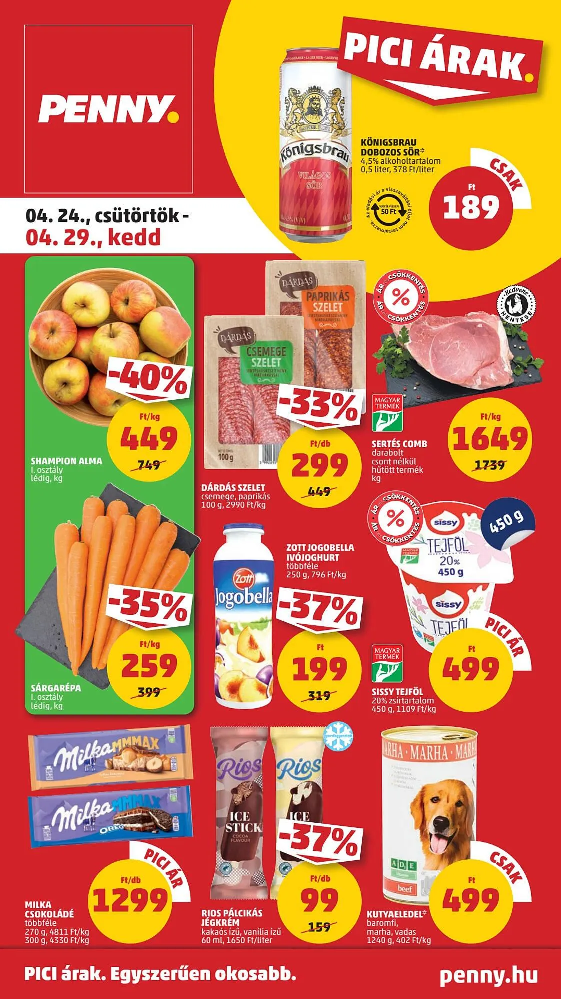 Katalógus PENNY akciós újság április 24.-tól április 29.-ig 2025. - Oldal 1