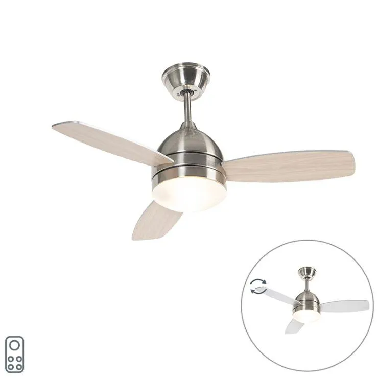 Acél mennyezeti ventilátor távirányítóval - Rotar