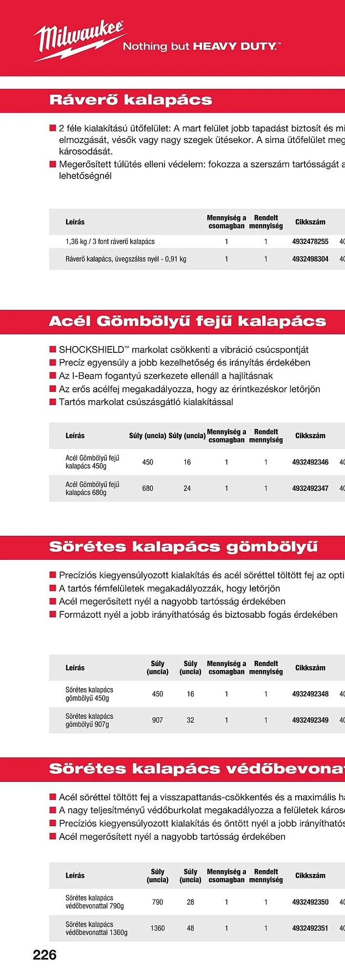 Katalógus Milwaukee akciós újság szeptember 16.-tól december 31.-ig 2025. - Oldal 450