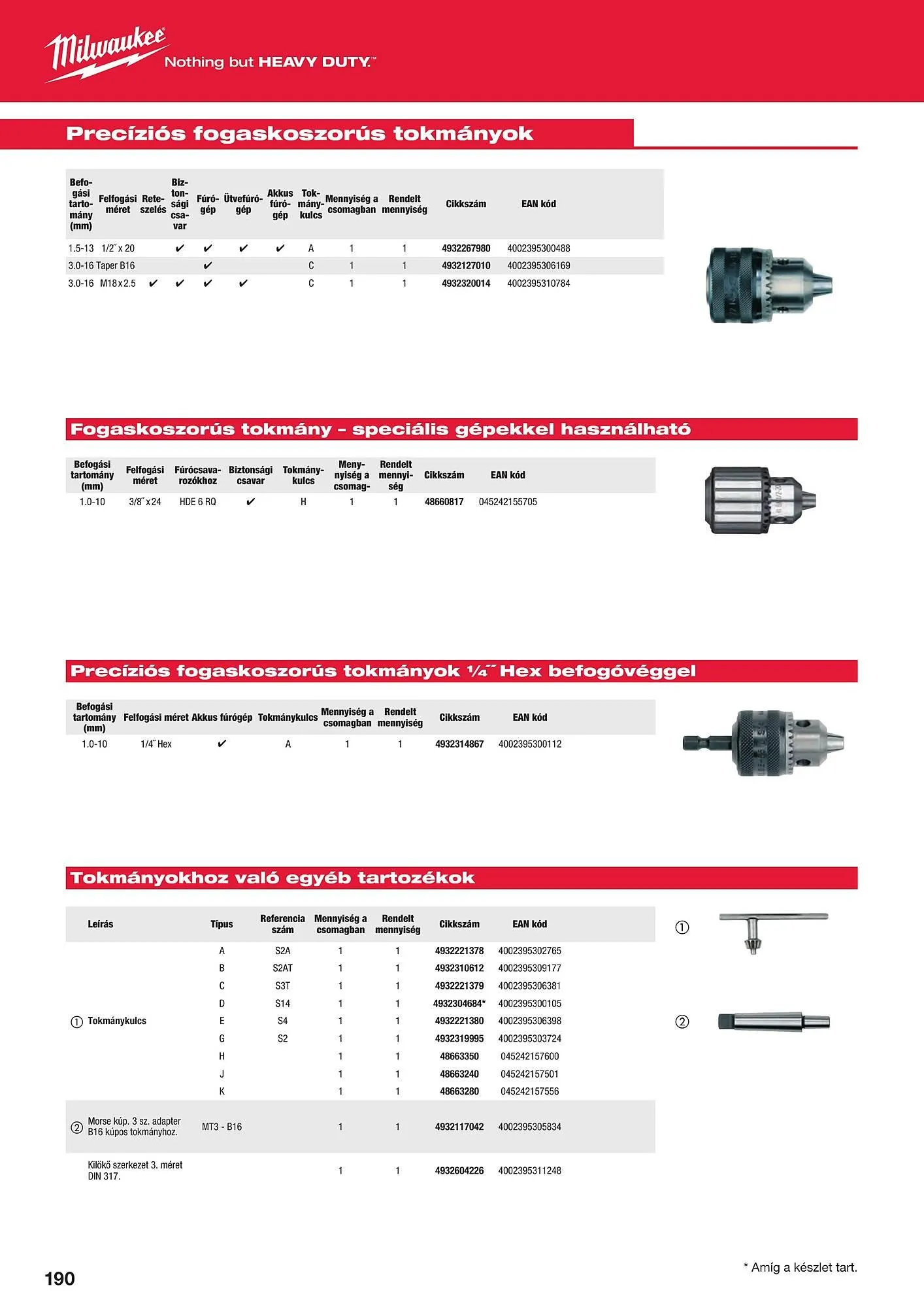 Katalógus Milwaukee akciós újság szeptember 16.-tól december 31.-ig 2025. - Oldal 190