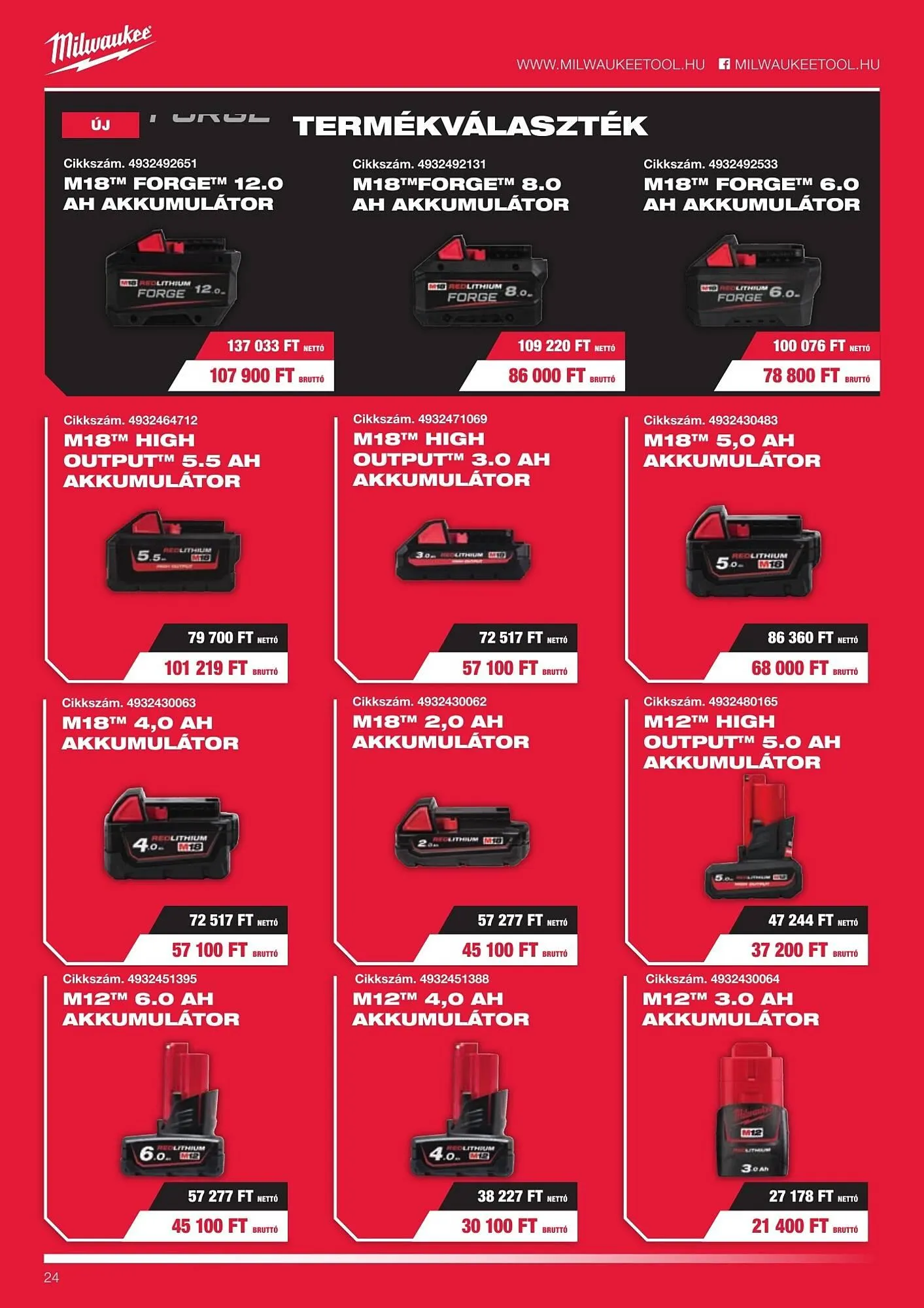 Katalógus Milwaukee akciós újság szeptember 16.-tól december 31.-ig 2025. - Oldal 24