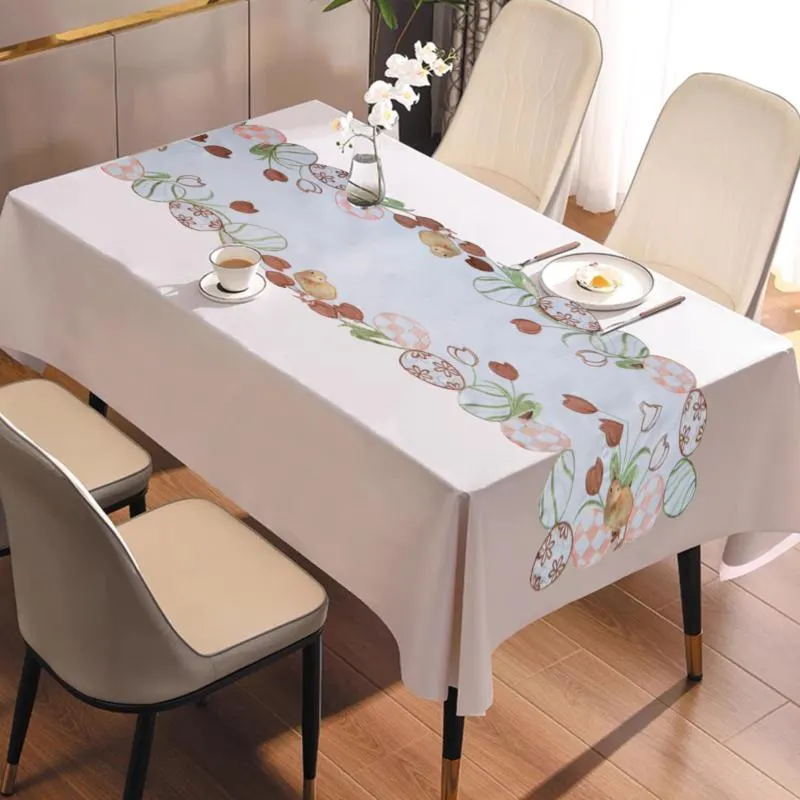 Csibe & tojás mintás húsvéti asztali futó - 40x110 CM