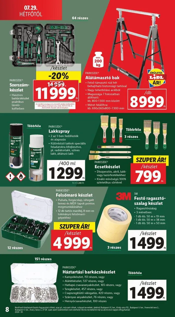 Katalógus Nonfood kínálatunk - 30. hét július 29.-tól július 31.-ig 2024. - Oldal 8