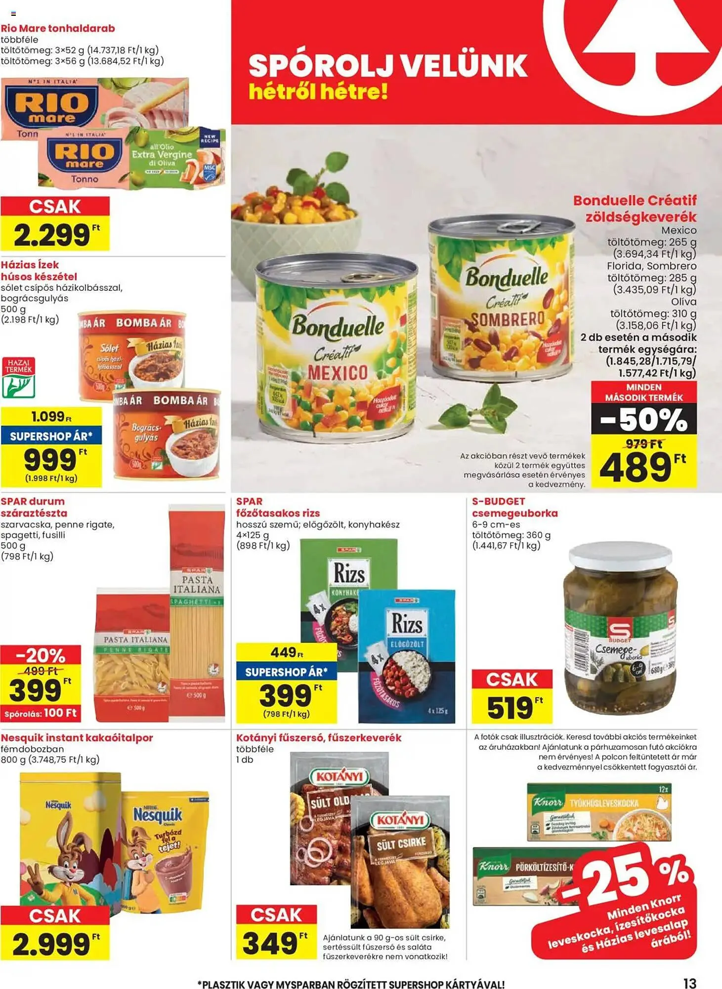Katalógus Spar akciós újság április 3.-tól április 9.-ig 2025. - Oldal 13