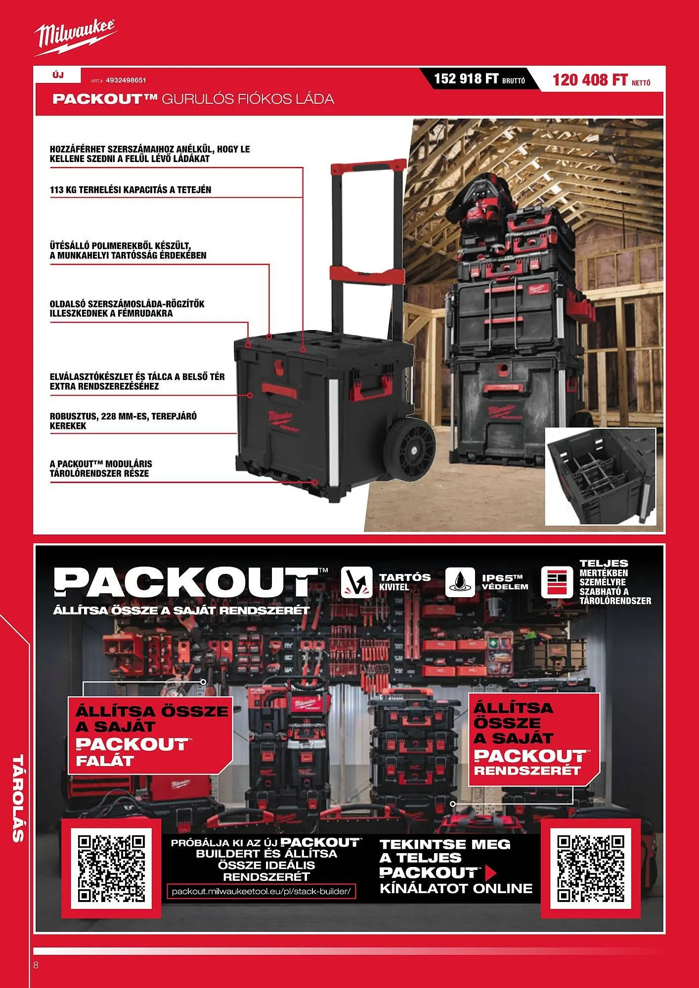 Katalógus Milwaukee akciós újság augusztus 1.-tól január 31.-ig 2026. - Oldal 8