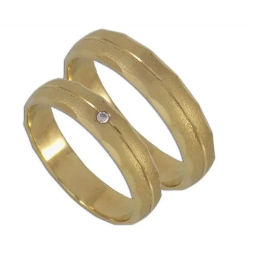 Sárga arany karikagyűrű