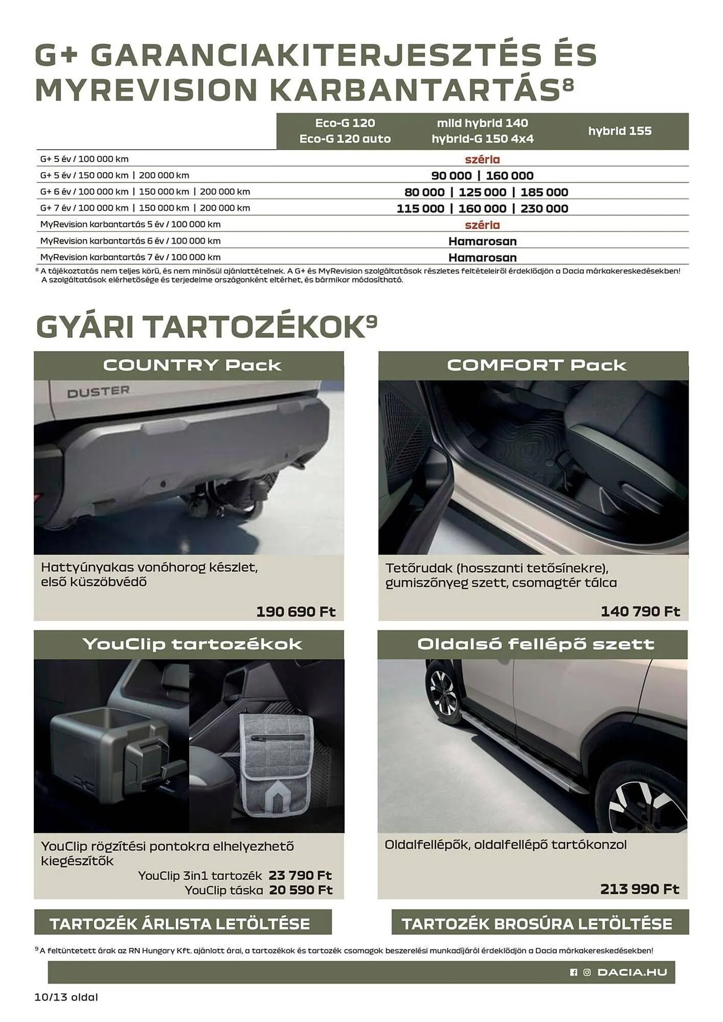 Katalógus Dacia akciós újság február 23.-tól április 4.-ig 2026. - Oldal 10