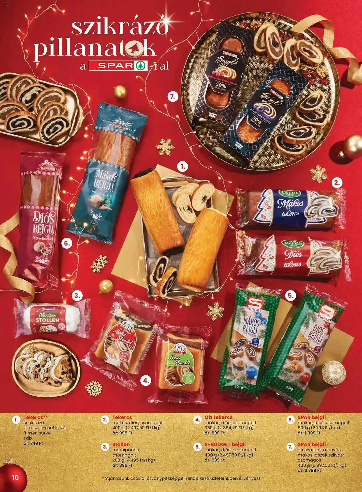 Katalógus Spar akciós újság december 4.-tól december 10.-ig 2025. - Oldal 10