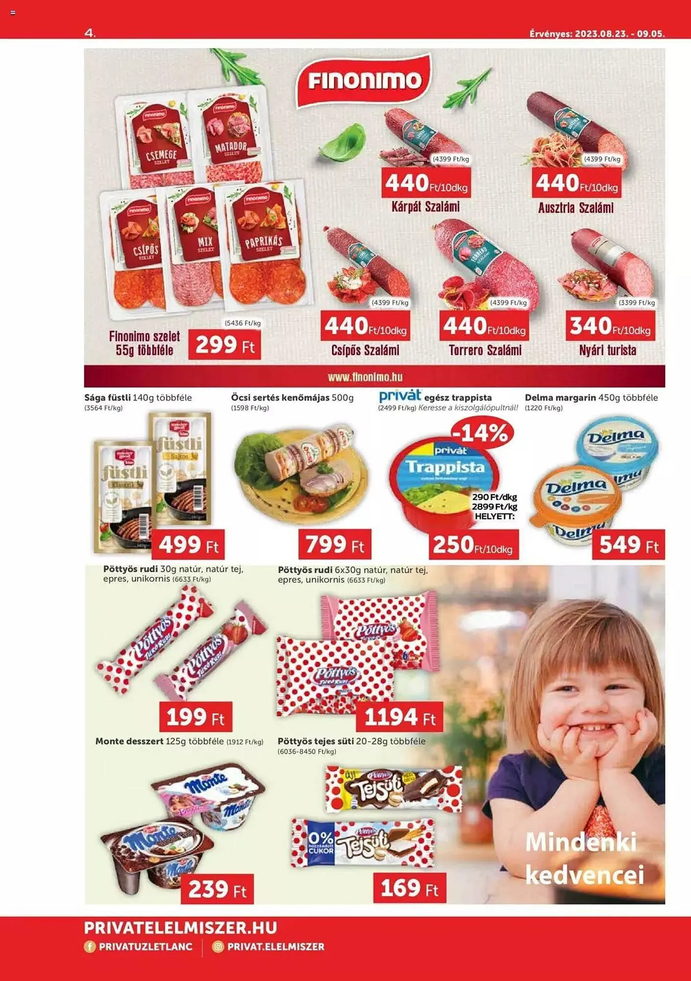 Katalógus PRIVÁT akciós újság augusztus 23.-tól szeptember 5.-ig 2023. - Oldal 4