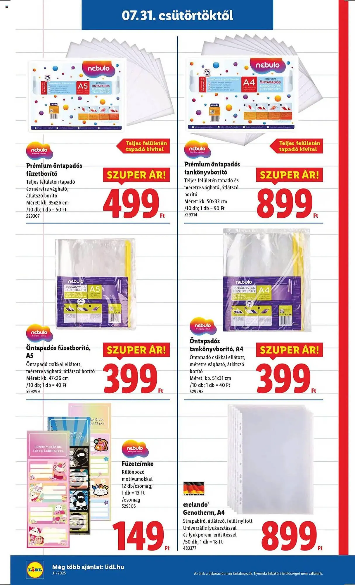 Katalógus Lidl akciós újság július 31.-tól augusztus 31.-ig 2025. - Oldal 6