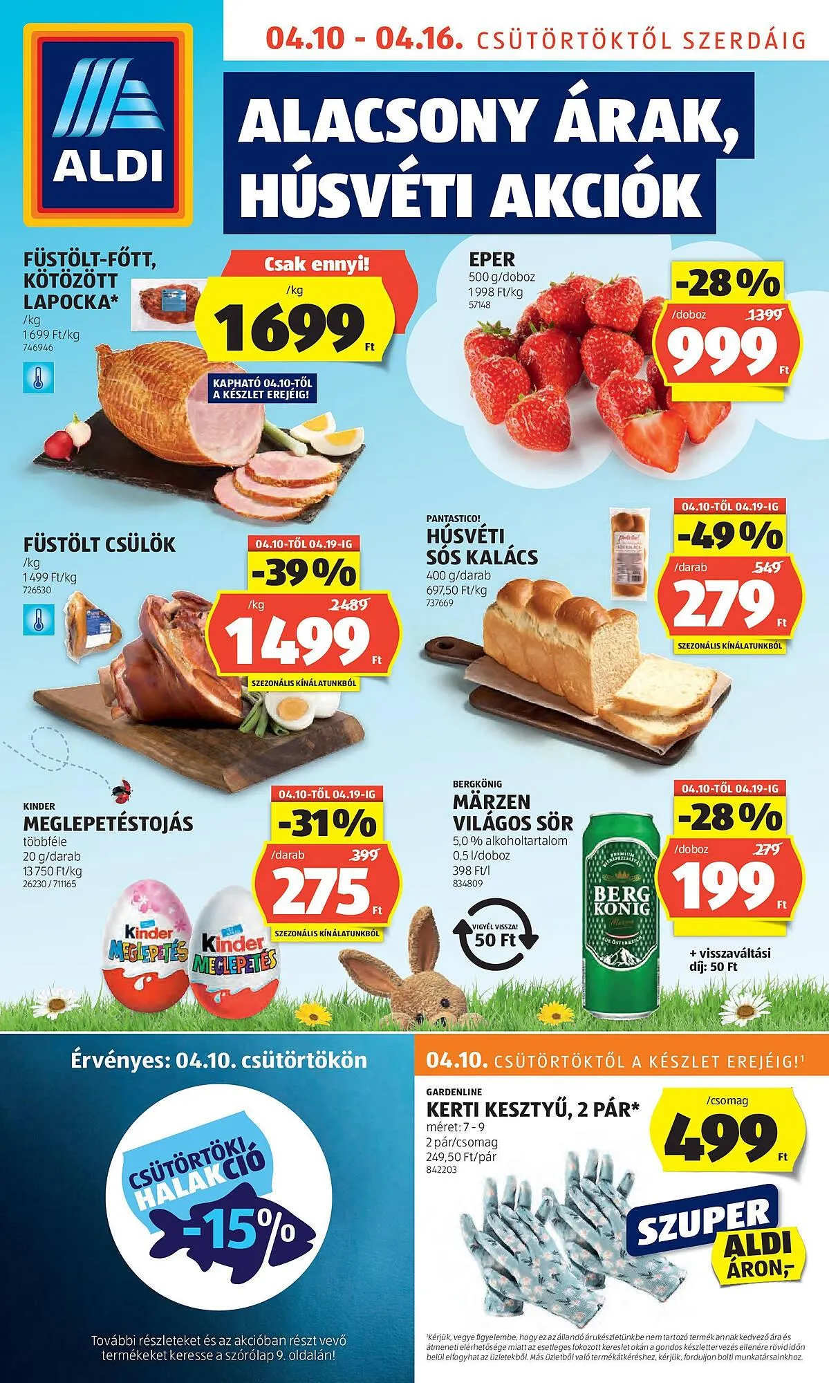 Katalógus ALDI akciós újság április 10.-tól április 16.-ig 2025. - Oldal 1