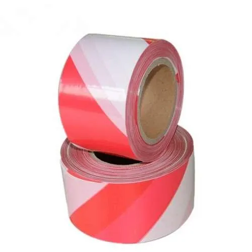 EuroTape Kordonszalag (jelölőszalag) piros/fehér 75mmX100m