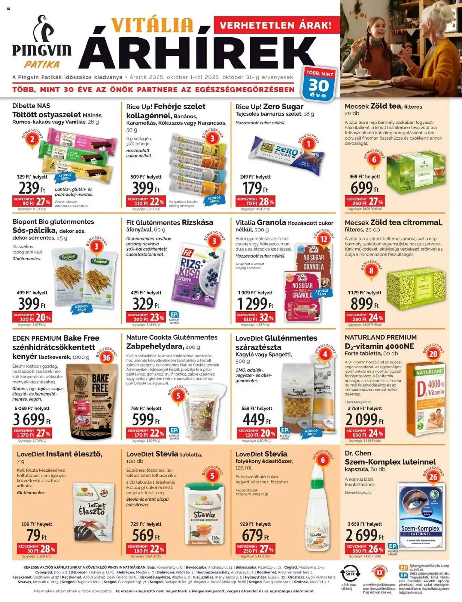 Pingvin Patika akciós újság - 1