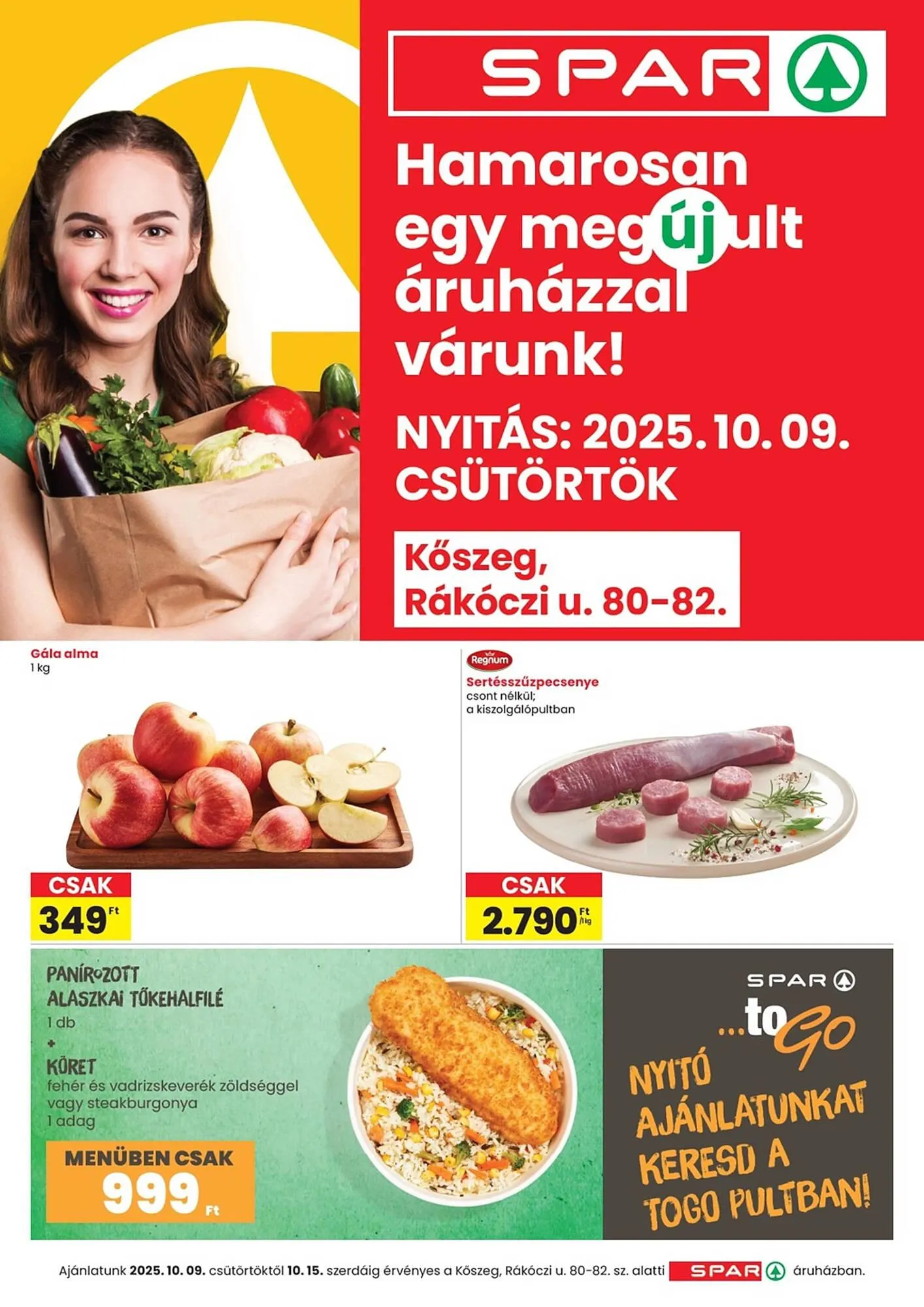 Katalógus Spar akciós újság október 9.-tól október 15.-ig 2025. - Oldal 1