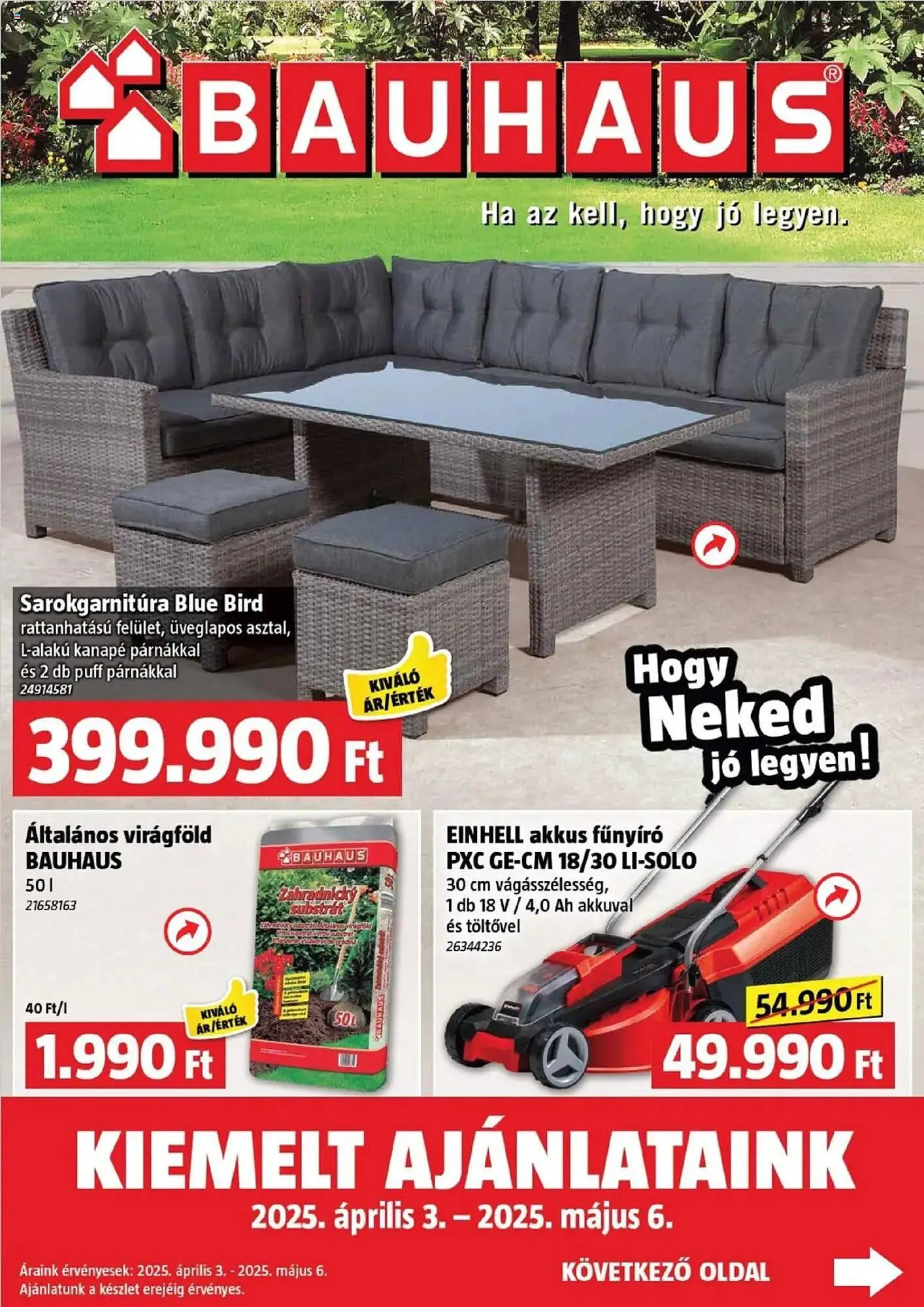 Katalógus Bauhaus akciós újság április 3.-tól május 6.-ig 2025. - Oldal 1