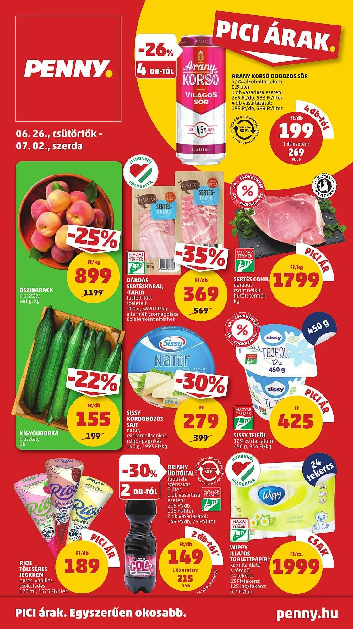 Katalógus PENNY akciós újság június 26.-tól július 2.-ig 2025. - Oldal 1