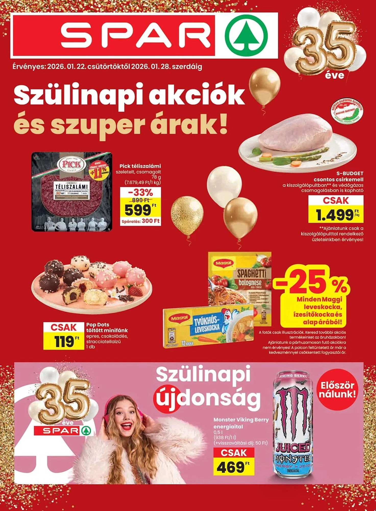 Katalógus Spar akciós újság január 22.-tól január 28.-ig 2026. - Oldal 1