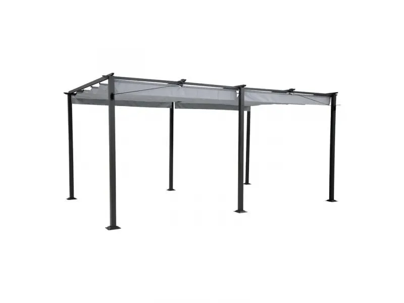 SUNFUN JAKARTA - kerti pergola (5x3x2,3m, szürke)