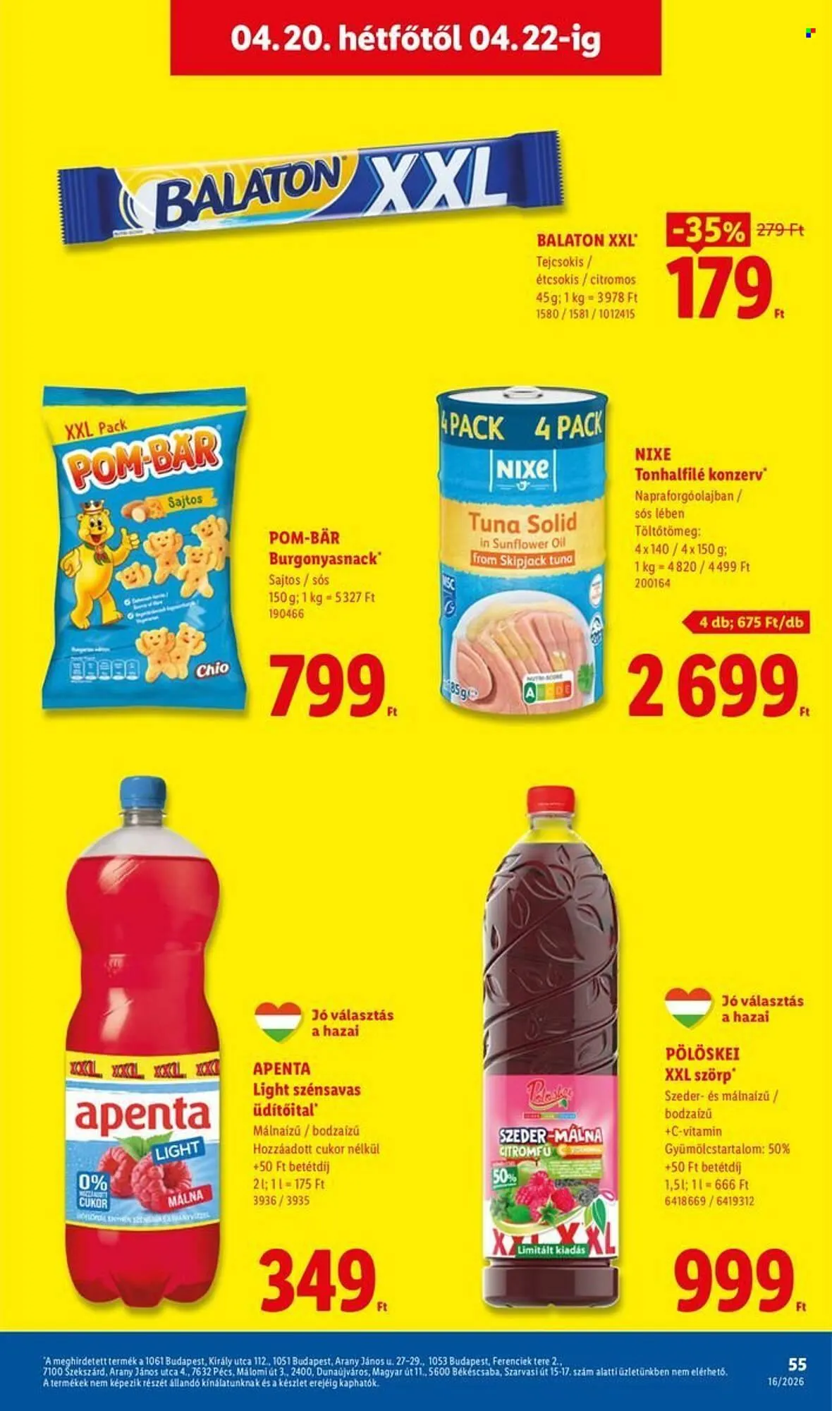 Katalógus Lidl akciós újság április 16.-tól április 22.-ig 2026. - Oldal 55