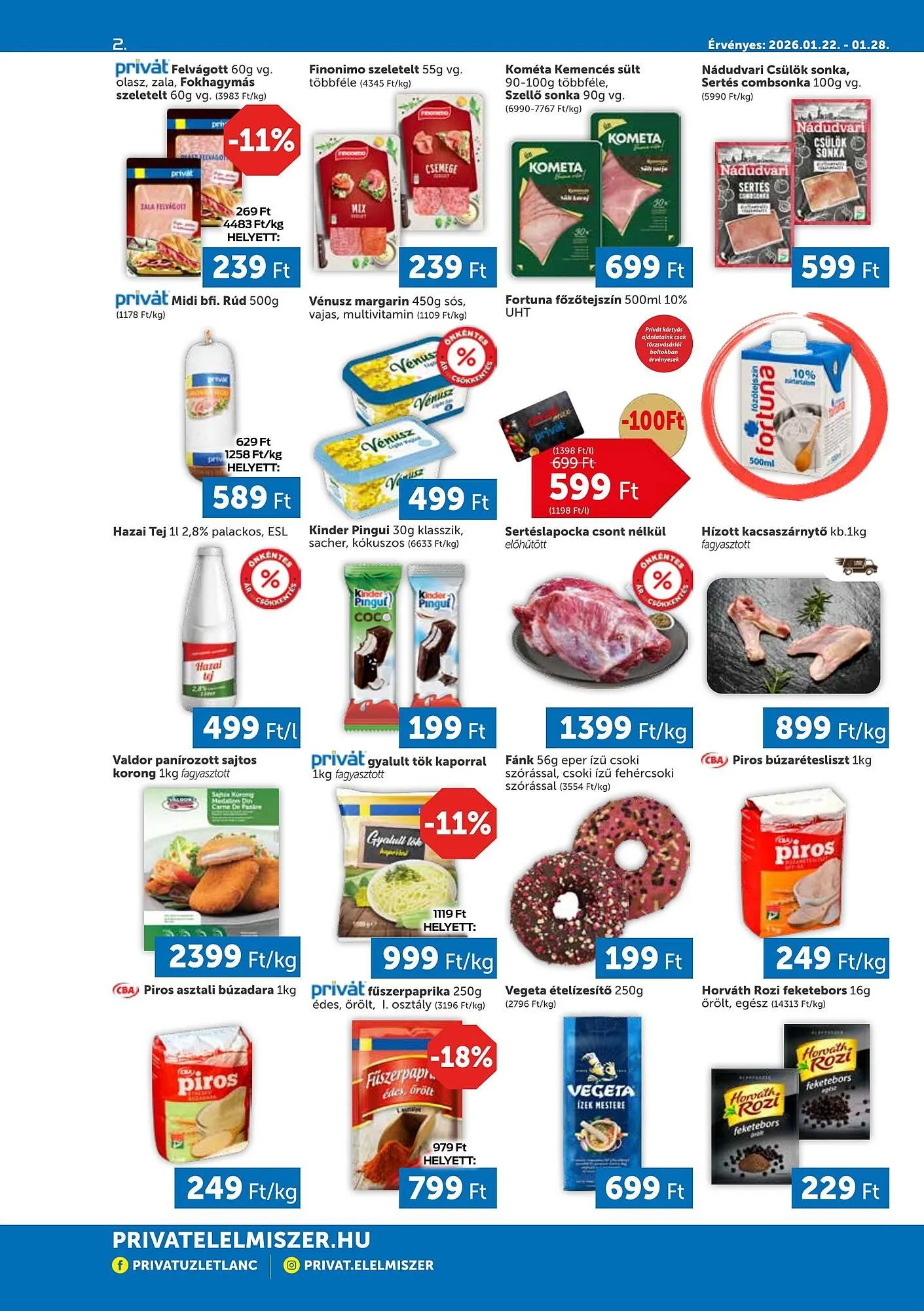 Katalógus PRIVÁT akciós újság január 22.-tól január 28.-ig 2026. - Oldal 2