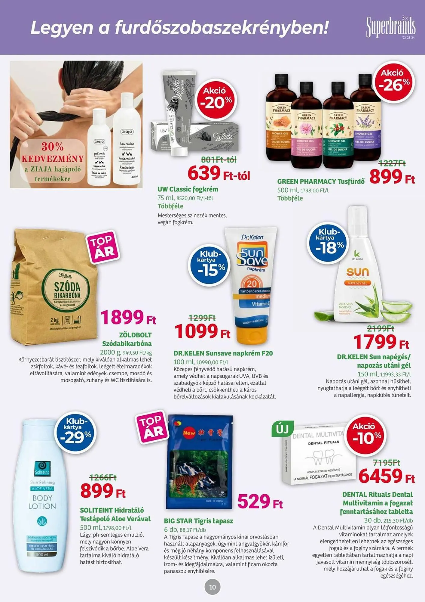 Katalógus Herbaház akciós újság augusztus 4.-tól augusztus 31.-ig 2025. - Oldal 10