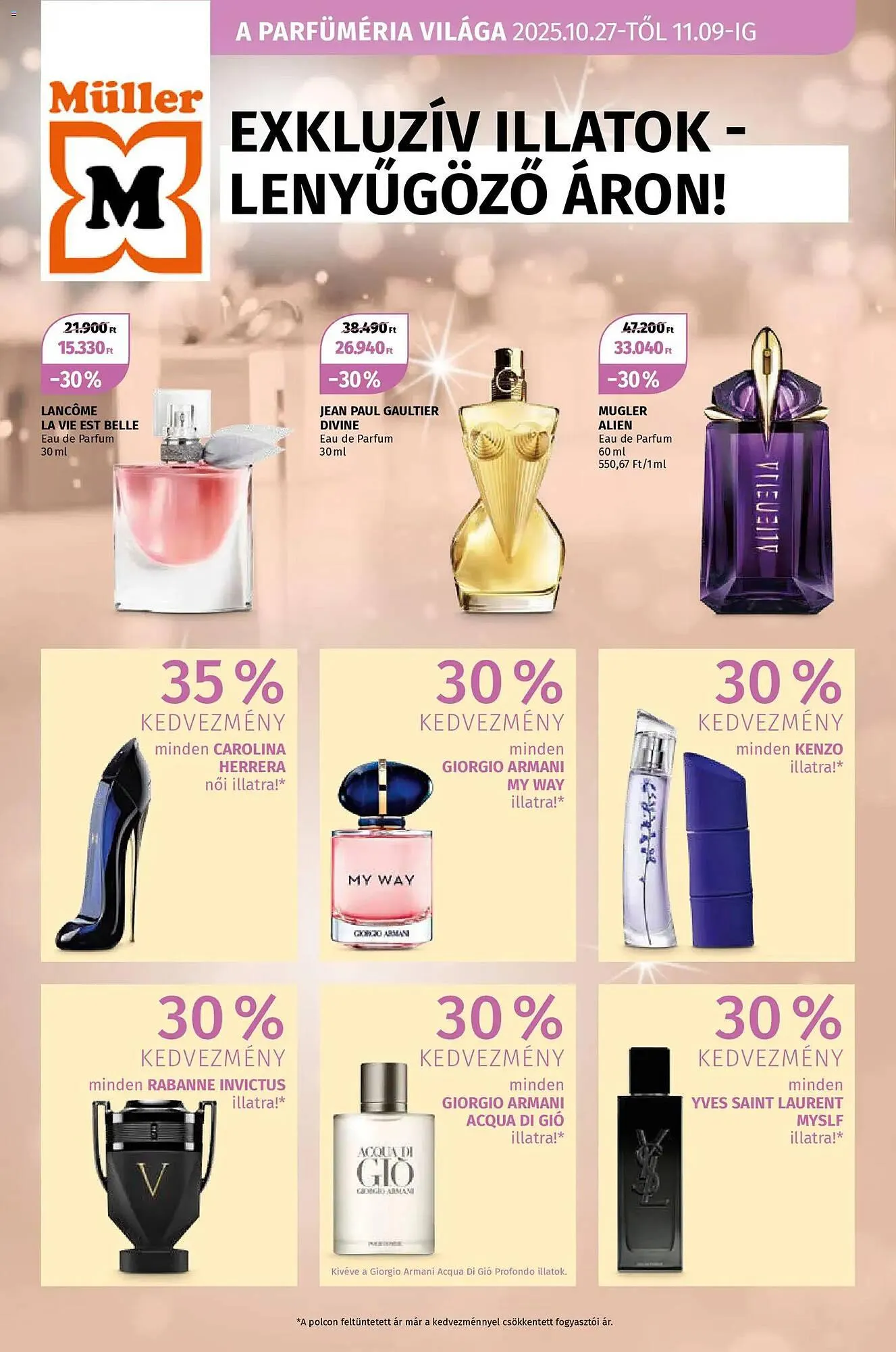 Katalógus Müller akciós újság október 27.-tól november 9.-ig 2025. - Oldal 1