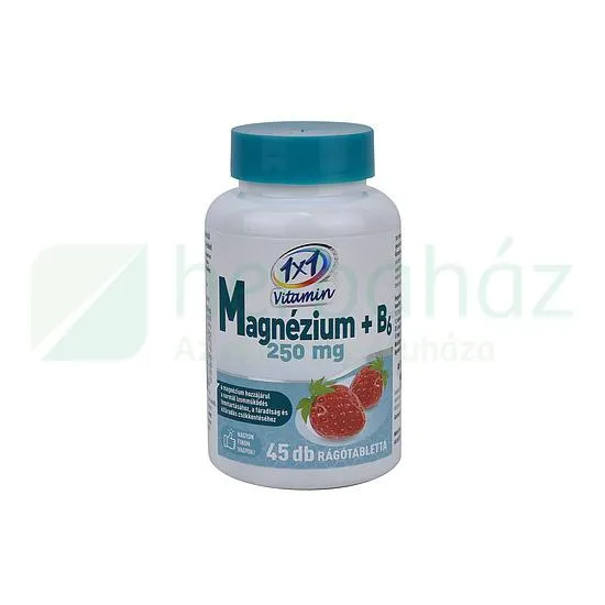 1X1 VITADAY RÁGÓTABLETTA MG 250MG + B6 EPER 45DB
