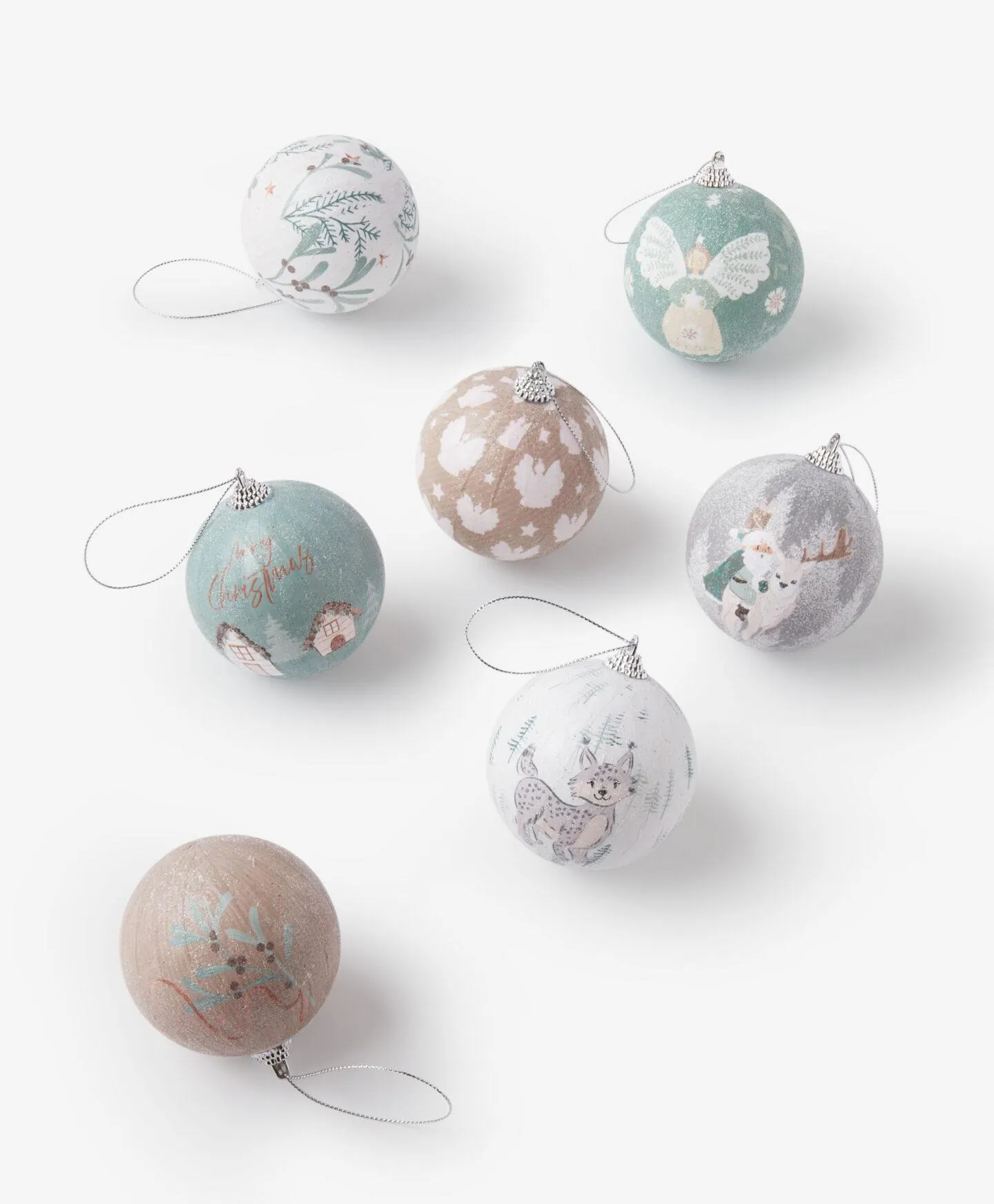 Set 7 globuri din plastic