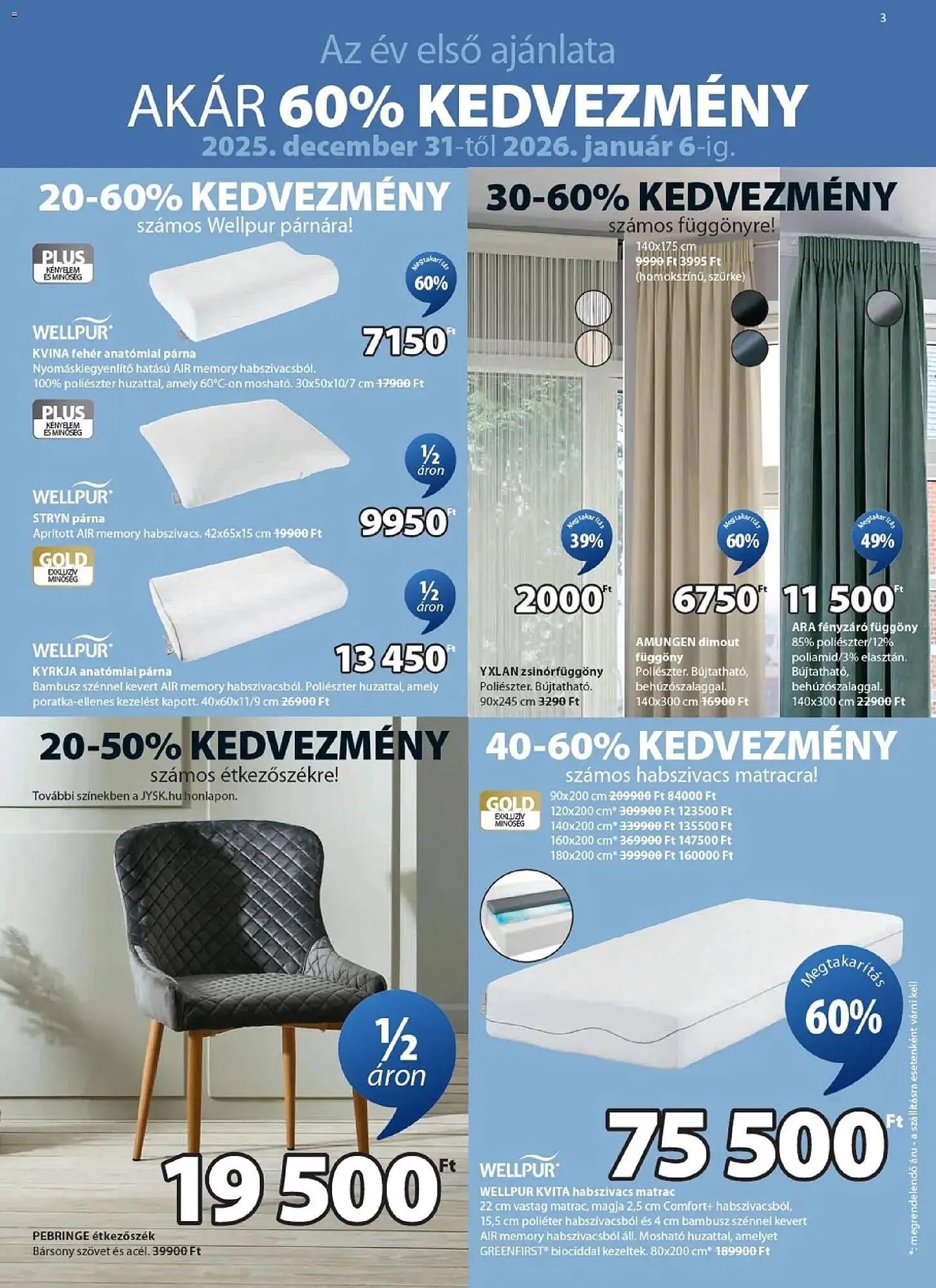 Katalógus JYSK akciós újság december 31.-tól február 1.-ig 2026. - Oldal 3