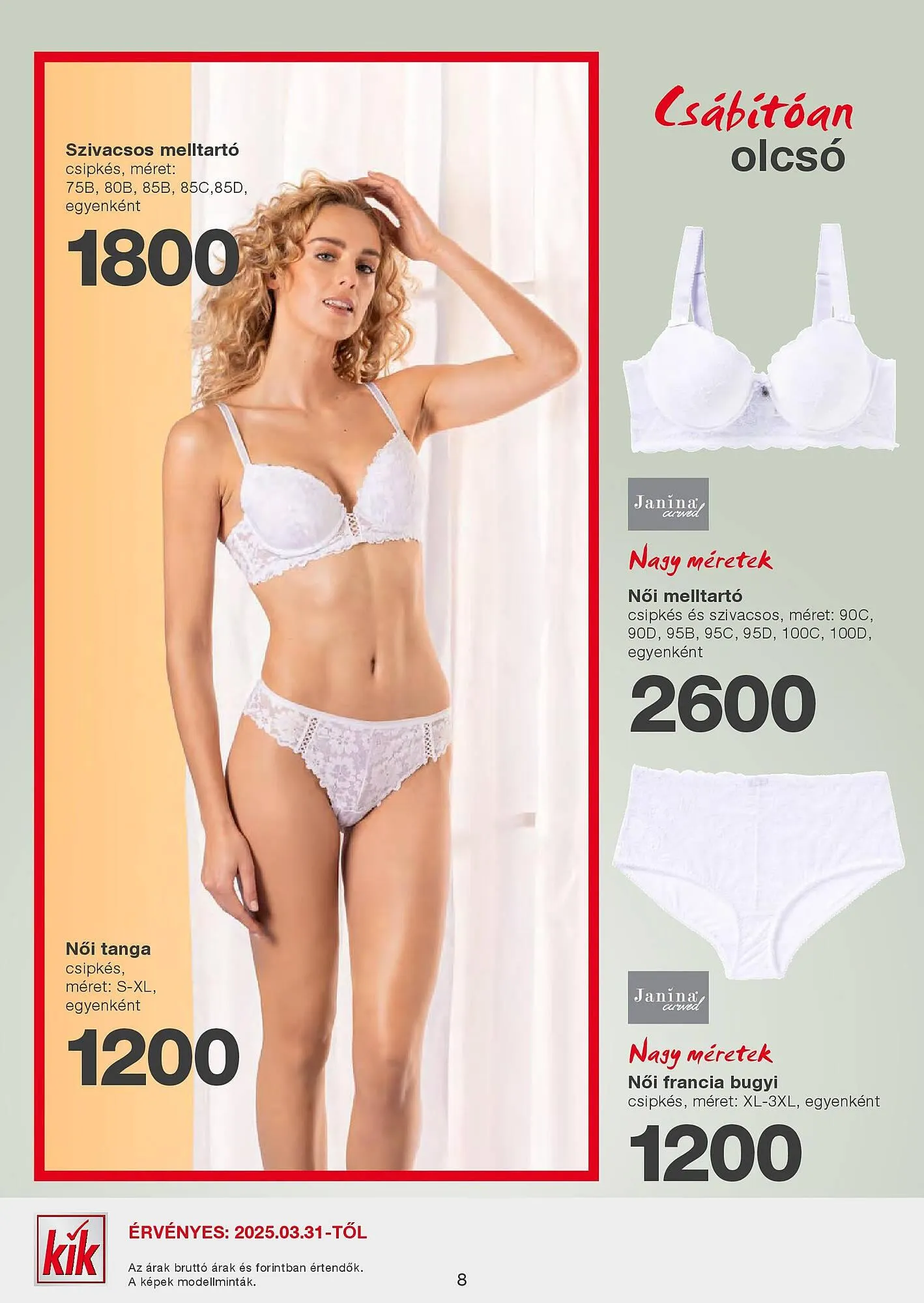 Katalógus Kik akciós újság március 28.-tól április 6.-ig 2025. - Oldal 8