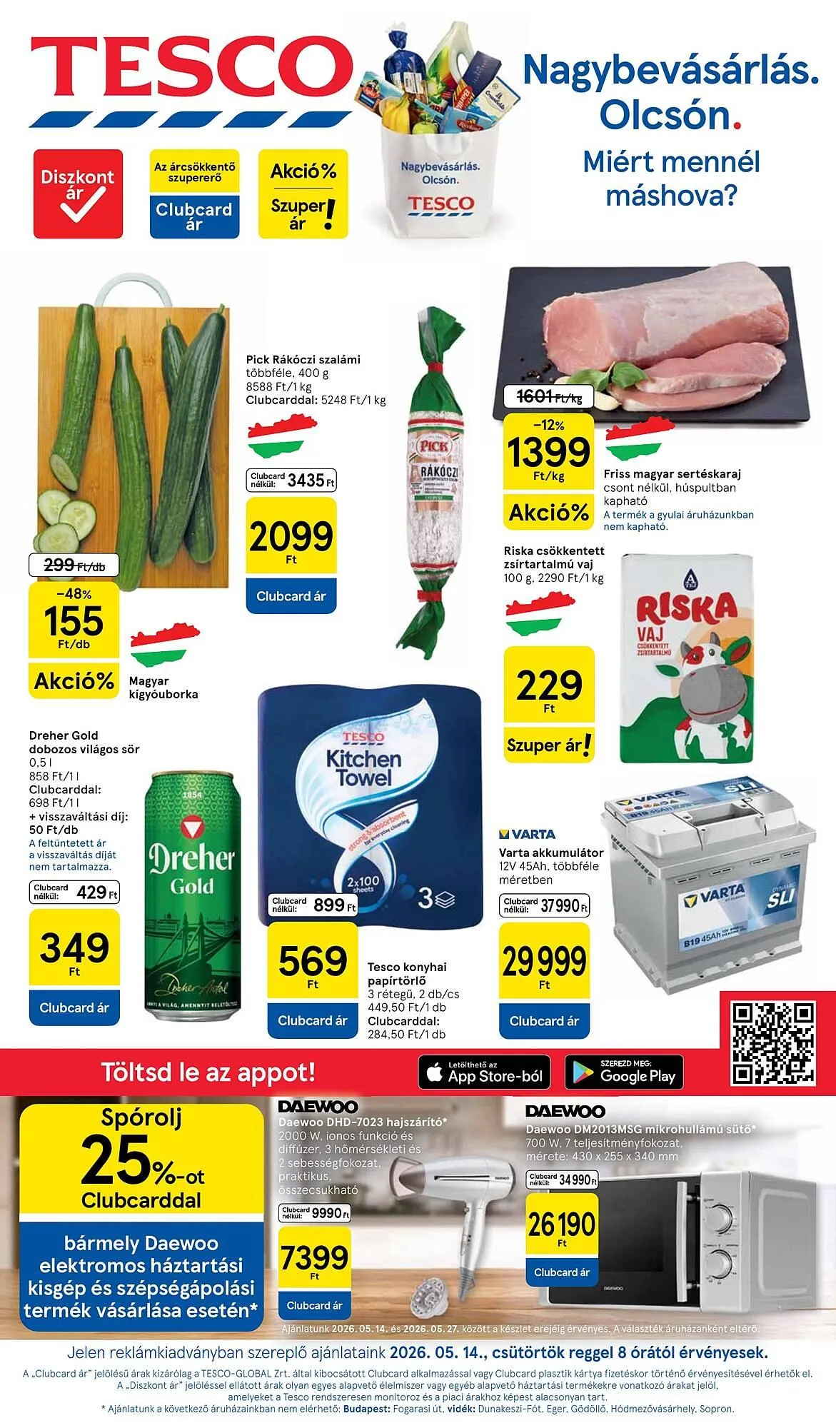 Katalógus Tesco akciós újság május 14.-tól május 20.-ig 2026. - Oldal 1