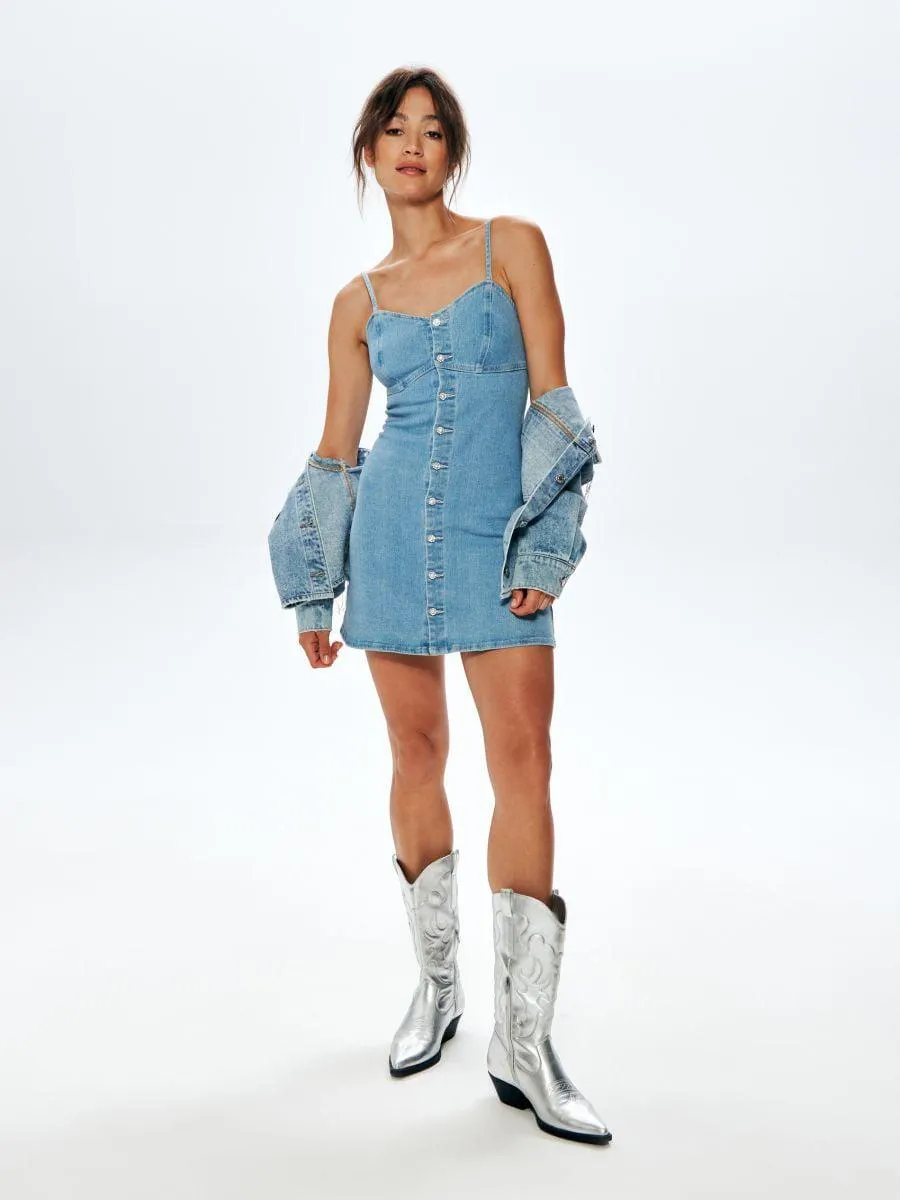 Kombinépántos miniruha