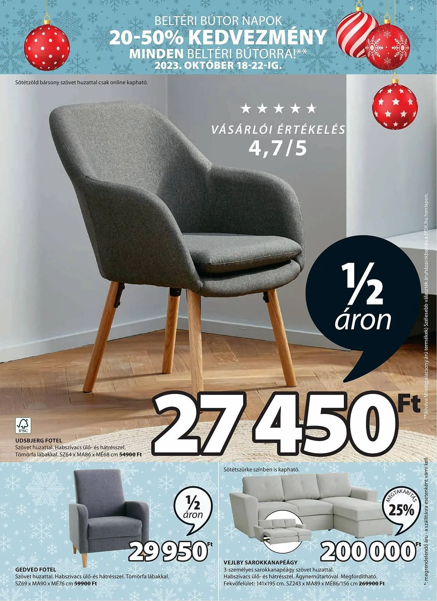 Katalógus JYSK akciós újság október 18.-tól november 26.-ig 2023. - Oldal 9