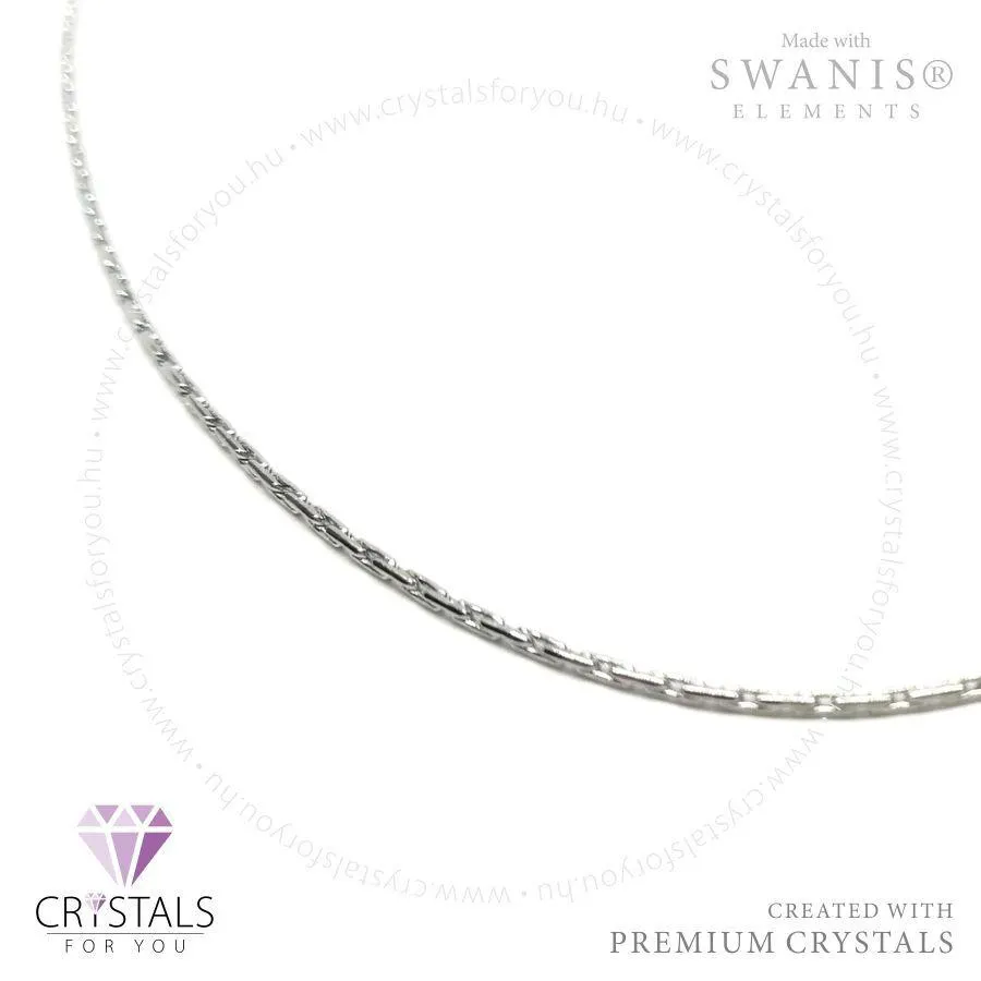 Finom megmunkálású antiallergén nyaklánc bőrbarát nemesacélból (vastag, 60 cm)