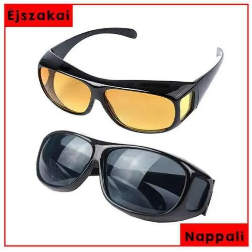 2 db Clear Vision tisztánlátó szemüveg, nappali és éjszakai vezetéshez is