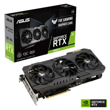ASUS NVIDIA RTX 3060 Ti 8GB GDDR6 - TUF-RTX3060TI-O8GD6X-GAMING