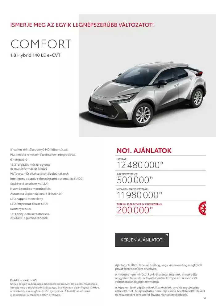 Katalógus Új Toyota C-HR Hybrid február 6.-tól február 6.-ig 2026. - Oldal 4
