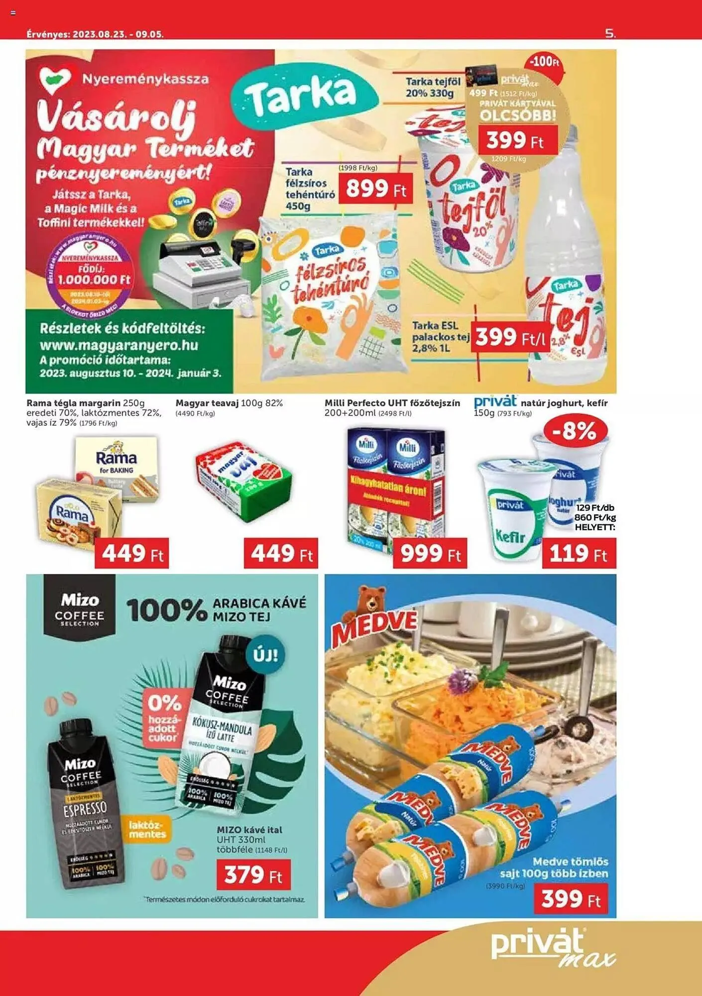 Katalógus PRIVÁT akciós újság augusztus 23.-tól szeptember 5.-ig 2023. - Oldal 5