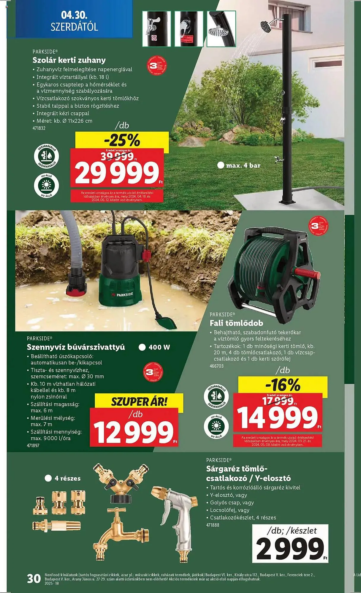 Katalógus Lidl akciós újság április 30.-tól május 7.-ig 2025. - Oldal 30