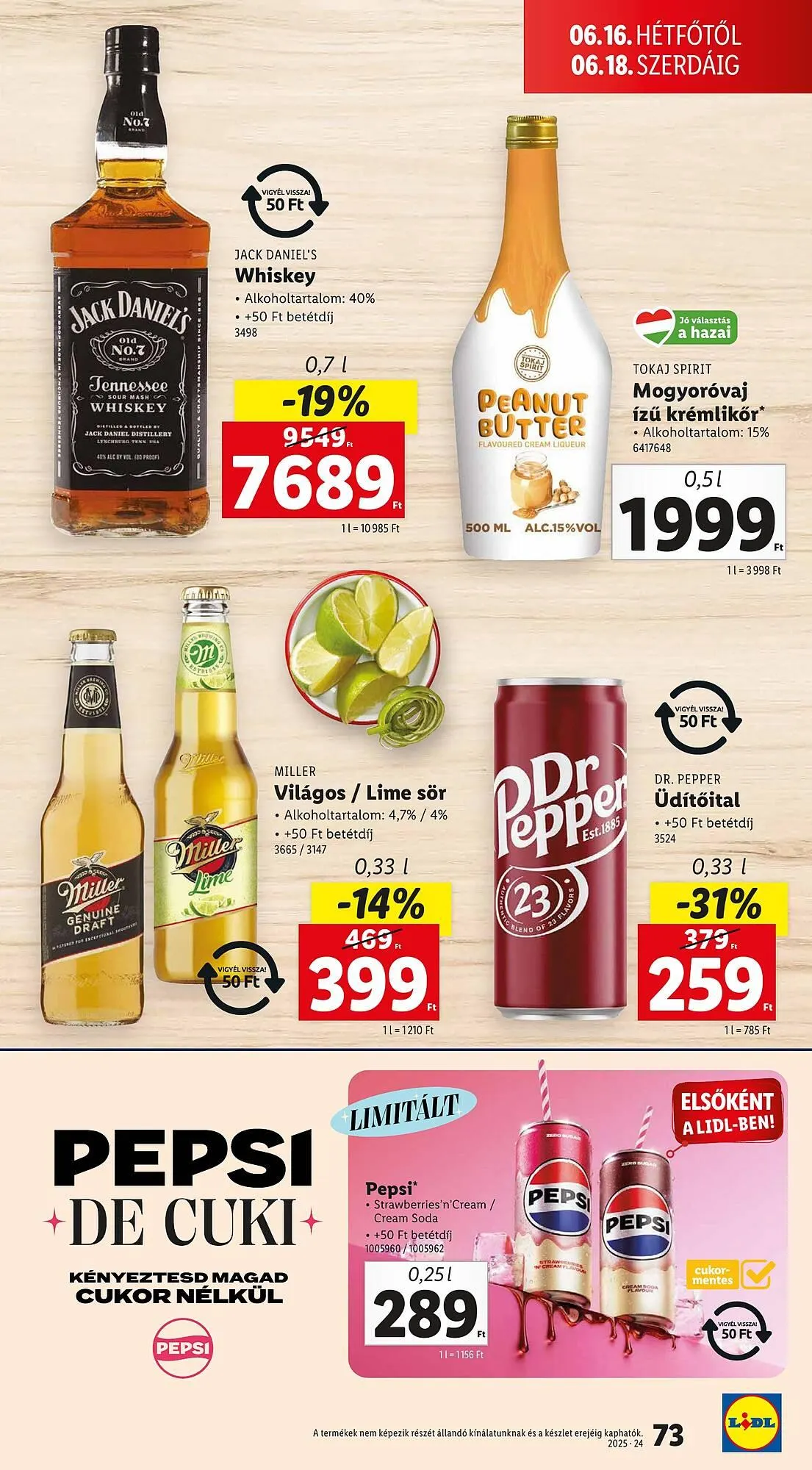 Katalógus Lidl akciós újság június 12.-tól június 18.-ig 2025. - Oldal 73
