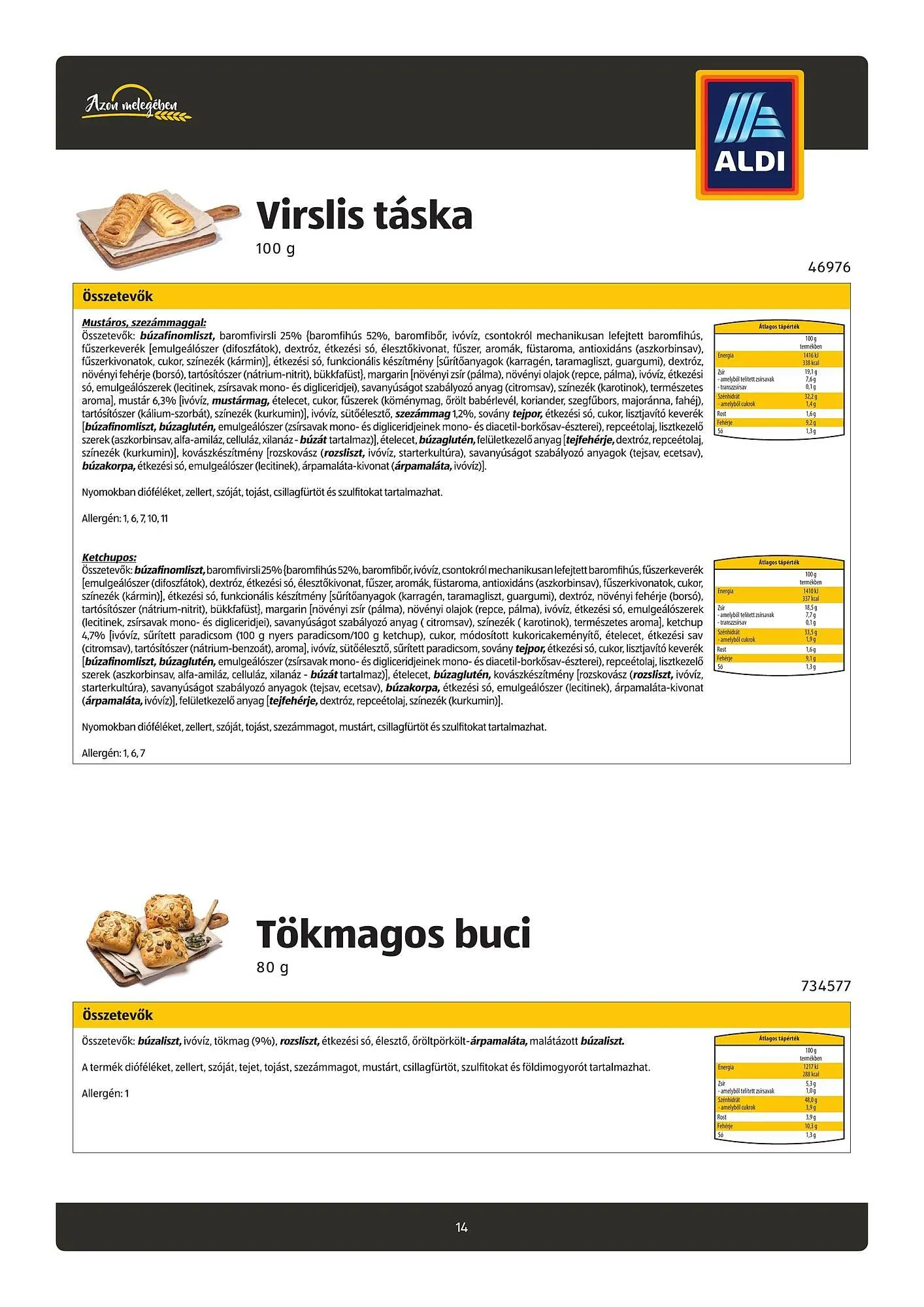 Katalógus ALDI akciós újság július 26.-tól november 18.-ig 2024. - Oldal 14