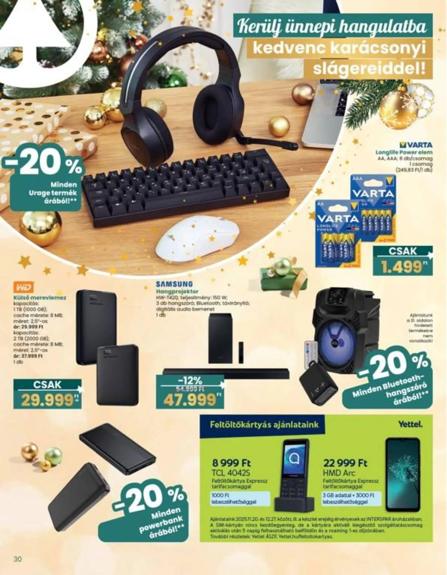 Katalógus Interspar akciós újság november 20.-tól december 27.-ig 2025. - Oldal 30