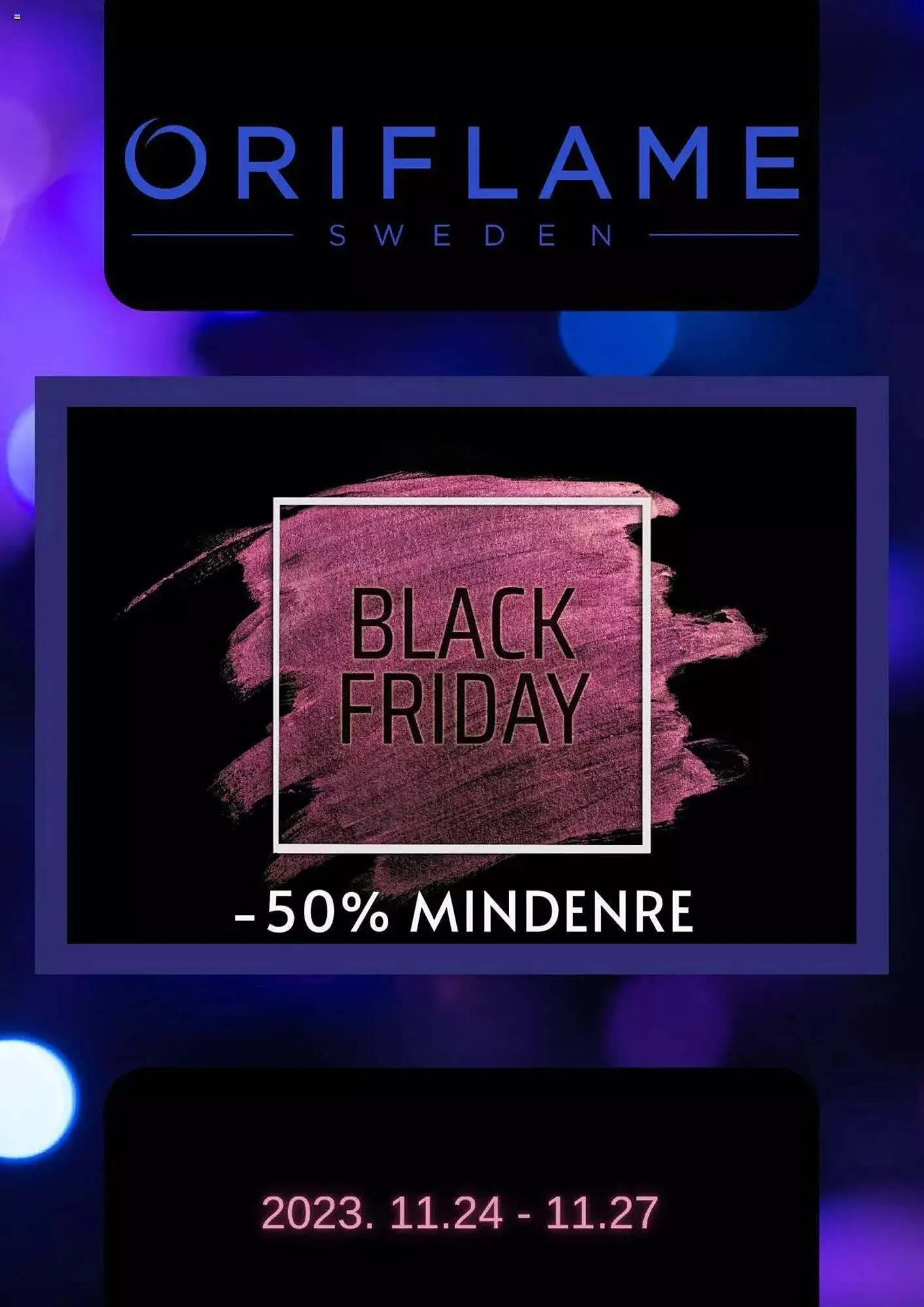 Katalógus Oriflame akciós újság november 24.-tól november 27.-ig 2023. - Oldal 1