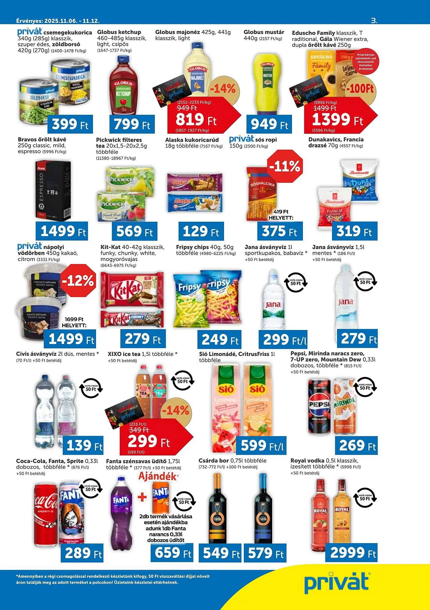 Katalógus PRIVÁT akciós újság november 6.-tól november 12.-ig 2025. - Oldal 3